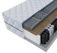 Materac pocket PROFIL 90x200 MASUJĄCY KOKOS H3/H4 - ULGA NA KRĘGOSŁUP!