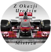 Opłatek na tort MC Laren Formuła F1 Wyścig Bolid