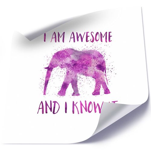 Plakat, I am awesome 40x40 na Arena.pl