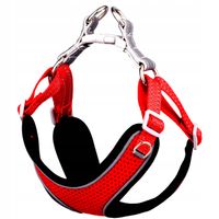 lekkie SZELKI BEZUCISKOWE dla małego psa XXS czerw