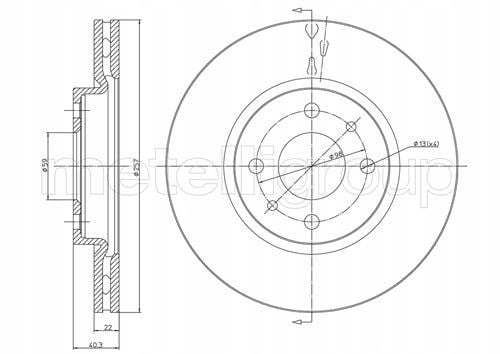 TARCZA HAM PRZOD 257X22 V METELLI na Arena.pl