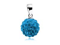 WISIOREK KULKA KULECZKA SWAROVSKI CAPRI BLUE 10MM