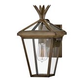 Naścienny lampa tarasowa Palma HK-PALMA-S-BU Hinkley IP44 latarenka brązowa