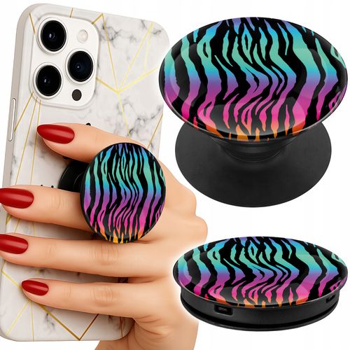 Uchwyt do telefonu Popsocket na palce/stojak ABSTRAKCYJNE KOLOROWE WZORY na Arena.pl