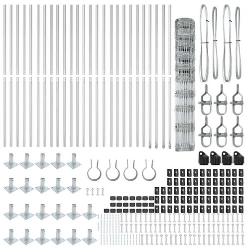 Ogrodzenie pastwiskowe Srebrny 50 x 1.2 m Stal galwanizowana na Arena.pl
