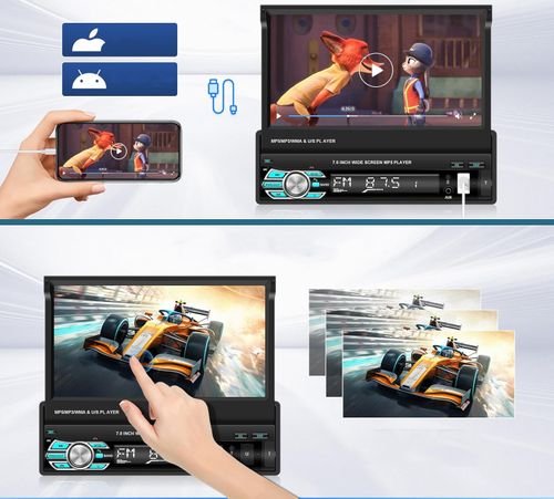 UŻYWANE Radio samochodowe Inefala 45W z Bluetooth i tunerem FM nowoczesny na Arena.pl