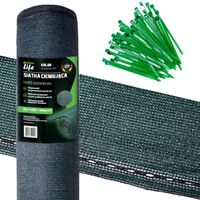 SIATKA 1,5x10m CIENIUJĄCA 160g/m2 CIEMNOZIELONA 95% MASKUJĄCA NA OGRODZENIE