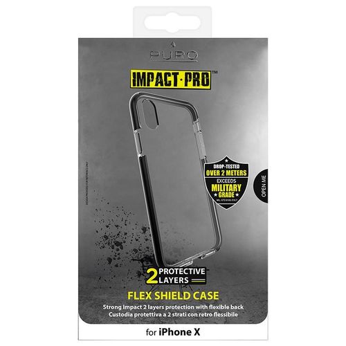 PURO Impact Pro Flex Shield - Etui iPhone X (czarny) na Arena.pl