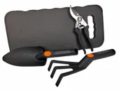 Black Decker Zestaw narzędzi ogrodowych Sekator Pazurki Łopatka Podkładka