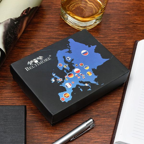 Etui Na Dokumenty Karty Skórzane Slim Beltimore Jasny  Brąz G78 zdjęcie 3