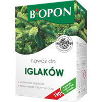 BOPON Nawóz do iglaków 1kg - Intensywne wybarwienie igieł i pH gleby