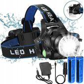 Latarka czołowa czołówka LED 5600lm reflektor wodoodporna regulowana