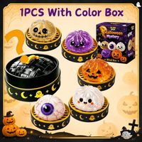 Mini Halloweenowe Pierożki Squishy, 5 szt. bez 1 szt.-With Color Box