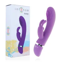 intense susy silikonowy model oscylacyjny krolik liliowy 18,8 cm