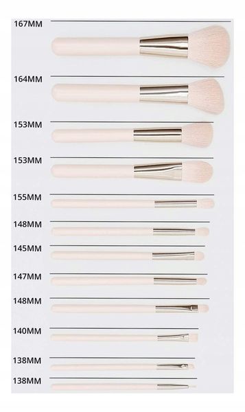 Mimo Zestaw 12-stu pędzli do makijażu Róż zdjęcie 2