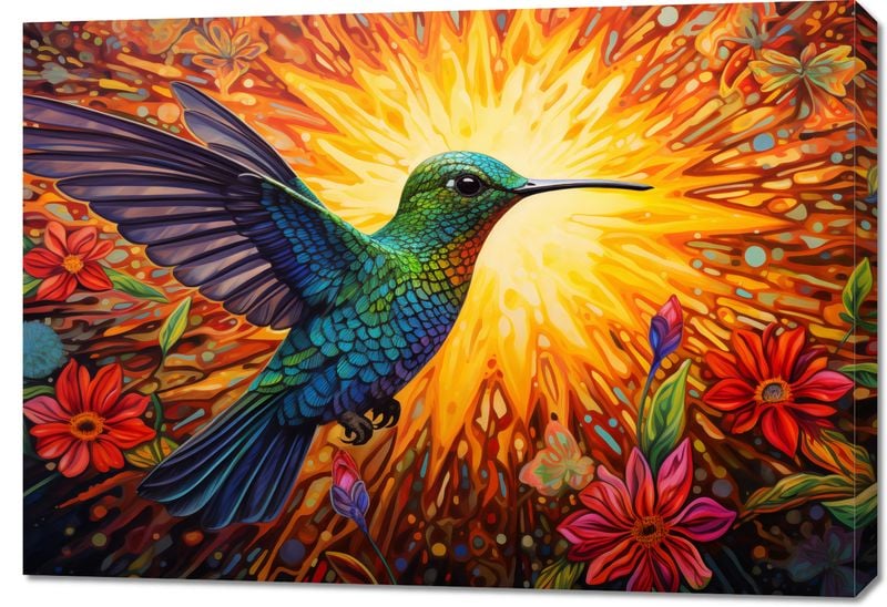 Obraz 100x70cm Koliber Barw zdjęcie 1