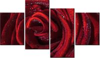 140CM 70 OBRAZ BORDOWA RÓŻA ŚCIENNY