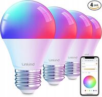 ŻARÓWKA LED RGBTW A60 4 SZTUKI INTELIGENTNE 800LM E27 9W