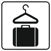 Tabliczka z Grawerem 10x10 znak piktogram Szatnia z przechowaniem bagażu