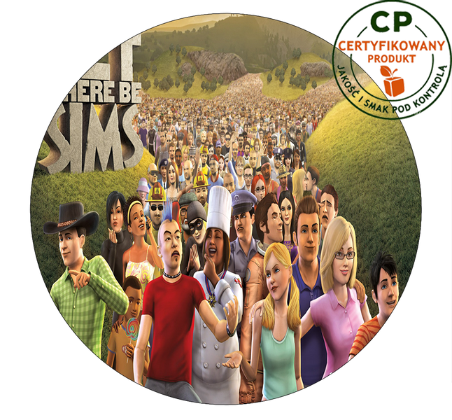 Opłatek na tort Sims zdjęcie 1