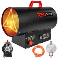 NAGRZEWNICA GAZOWA DMUCHAWA TERMOSTAT LCD DUŻA MOC 45 KW + WĄŻ REDUKTOR