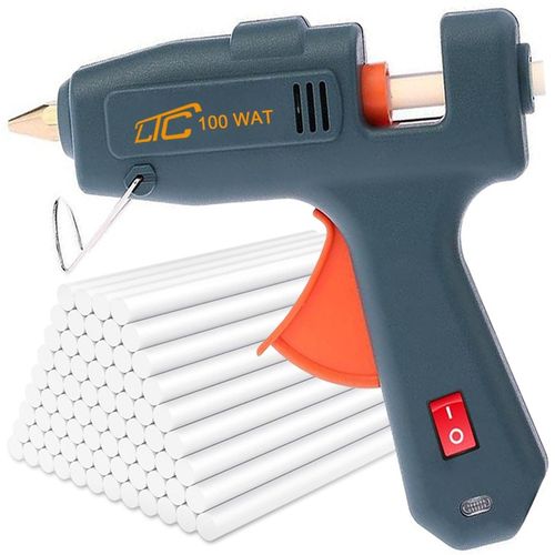 MOCNY PISTOLET DO KLEJU KLEJENIA NA GORĄCO KLEJARKA 100W + DUŻY ZAPAS na Arena.pl