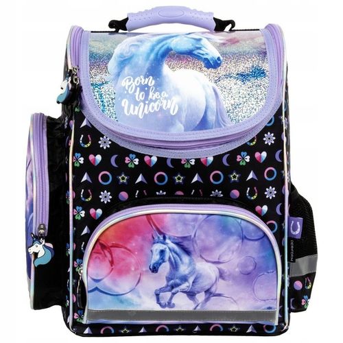 TORNISTER SZKOLNY ZESTAW JEDNOROŻEC DLA DZIEWCZYNKI DO 1 KLASY UNICORN 6cz. na Arena.pl