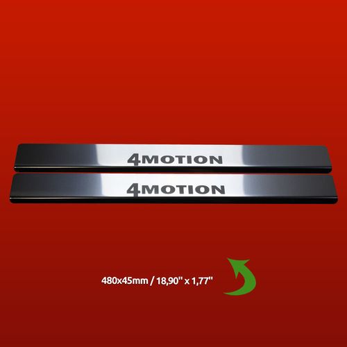 Listwa progowa VOLKSWAGEN T5  4 MOTION Stal nierdzewna 304 połysk 2szt na Arena.pl