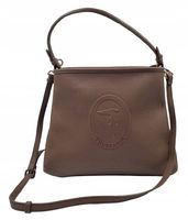 Torebka Trussardi Iris Hobo Stampa 75B01221 brąz ekoskóra z dwoma paskami