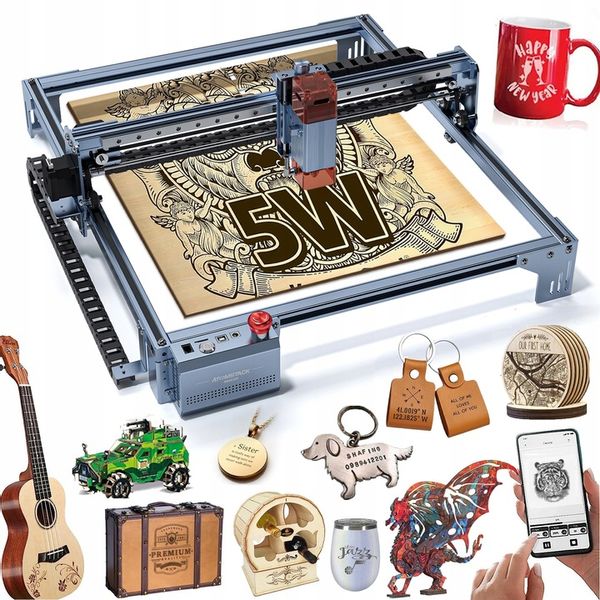 Nowa grawerka wycinarka laserowa ATOMSTACK A5 V2 400x400mm zdjęcie 1