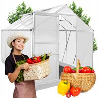 SZKLARNIA OGRODOWA POLIWĘGLAN DOMEK 1,9x3m 5,89m2 OCHRONA UV