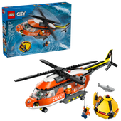 LEGO City 60503 Helikopter straży przybrzeżnej Ratunkowy Wyciągarka Rekin