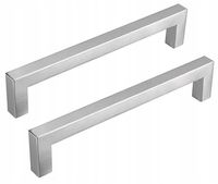 15X Uchwyt Do Mebli Szafki Szuflady Srebrny Ul 140Mm Stalowy + Wkręty