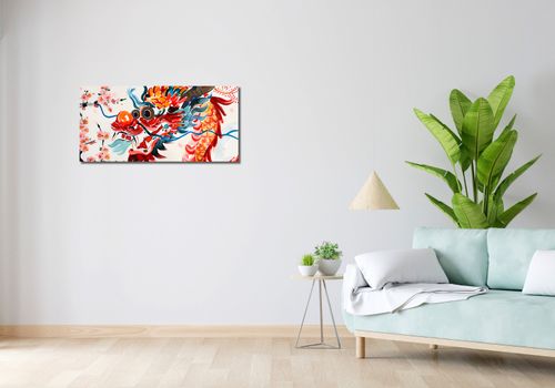 Obraz 90x40cm Smok o Żywej Barwie na Arena.pl