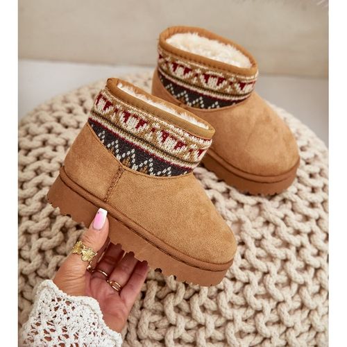 Wsuwane Śniegowce Ze Wzorem Ocieplane r.25 na Arena.pl