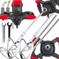 Mieszadło ELEKTRYCZNE do Kleju Farb Betonu 2650W 2X MIESZALNIK +