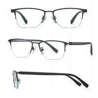 ULTRALEKKIE okulary Zerówki TYTANOWE Blue Light do Komputera Oprawki Unisex