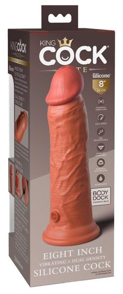 Kce 8 Dd Vibrating Cock Tan zdjęcie 7