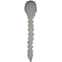 dabber szklany "biała czaszka" clover skull do olejku 12 cm