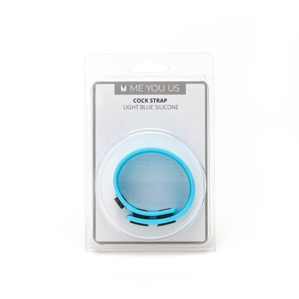 Me You Us Light Blue Silicone Cock Strap zdjęcie 1