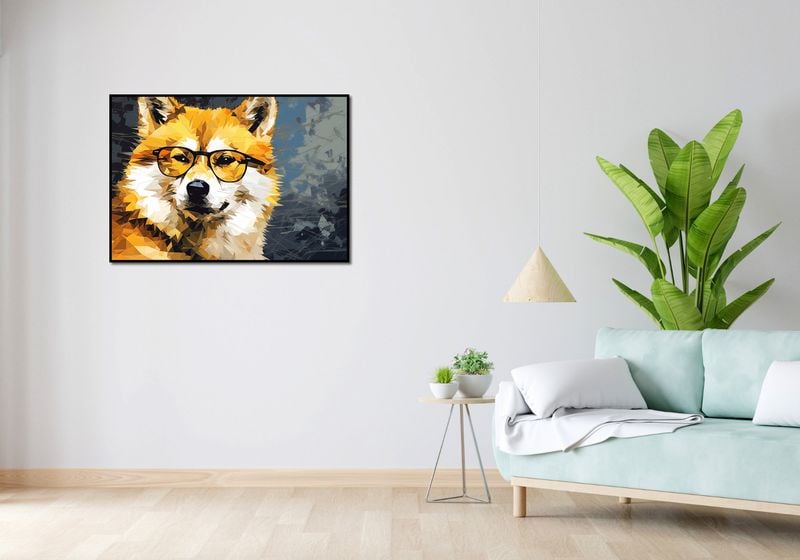 Plakat 100x70cm Intelektualny Psiak zdjęcie 4