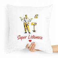 Poduszka Prezent Dla Listonosza Super Listonosz Z Nadrukiem Ze Zdjęciem