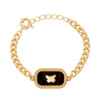 bransoletka motylek na czerni (b21/wio/84au-e280)