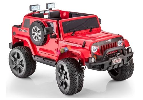 AUTO NA AKUMULATOR JEEP 4x4 Czerwony na Arena.pl