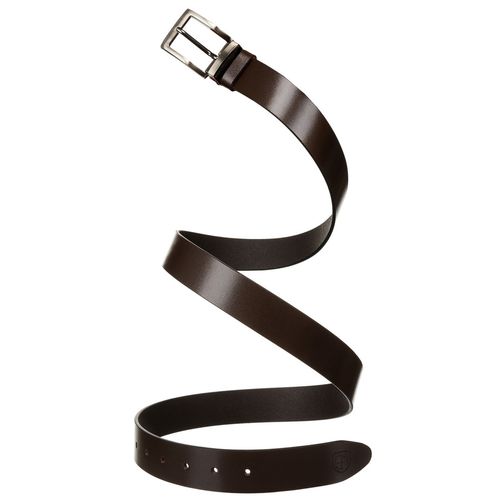 szeroki pasek męski ze skóry naturalnej w brązowym kolorze z klasyczną na Arena.pl