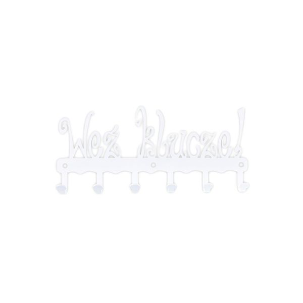 Wieszak ścienny Weź klucze biały zdjęcie 1