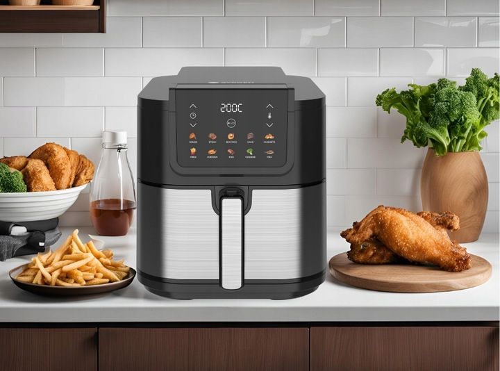 Frytkownica Beztłuszczowa Air Fryer 8L Frytownica BYRGEN Duża Misa XXL zdjęcie 6