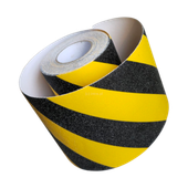 TAŚMA P14300 200mm/18m ANTYPOŚLIZGOWA 1-STR LEPNA, ŻÓŁTO-CZARNA