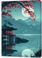 Obraz 70x100cm Japoński Pawilon