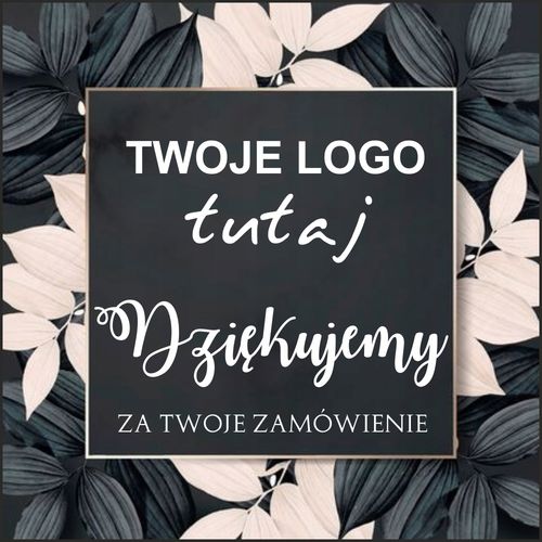 naklejki DZIĘKUJEMY ZA ZAMÓWIENIE z LOGO 500szt na Arena.pl